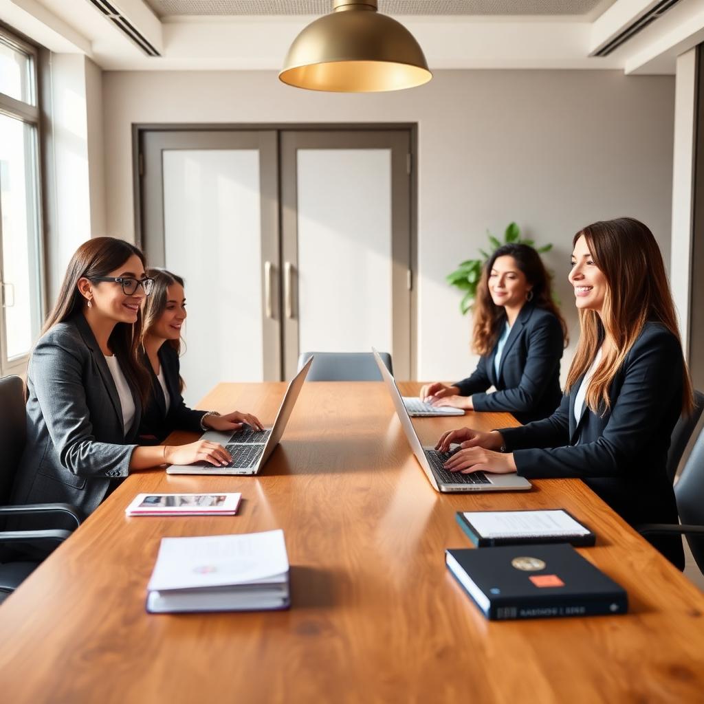 Equipo de Asesorías Académicas trabajando en la oficina